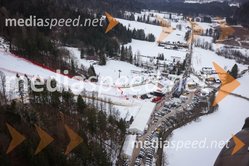 Kranjska Gora in Zlata lisica iz zraka