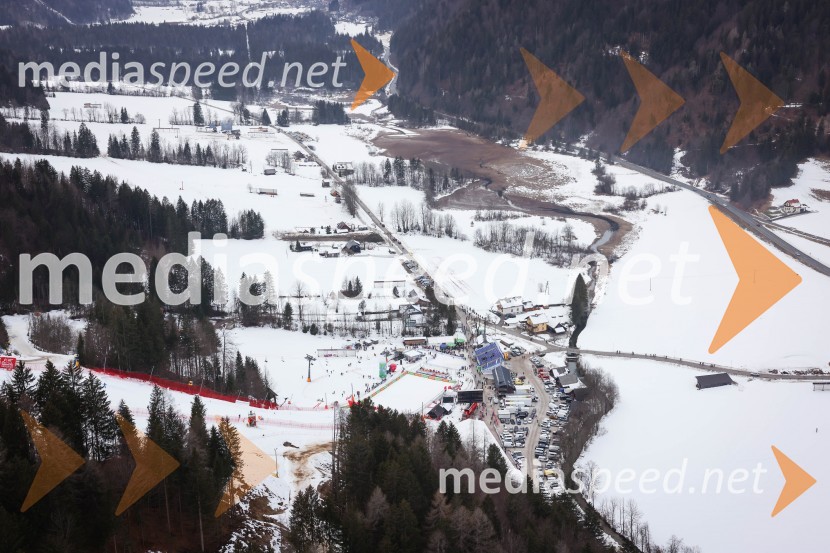 Kranjska Gora in Zlata lisica iz zraka