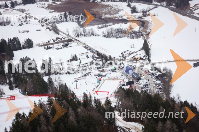 Kranjska Gora in Zlata lisica iz zraka