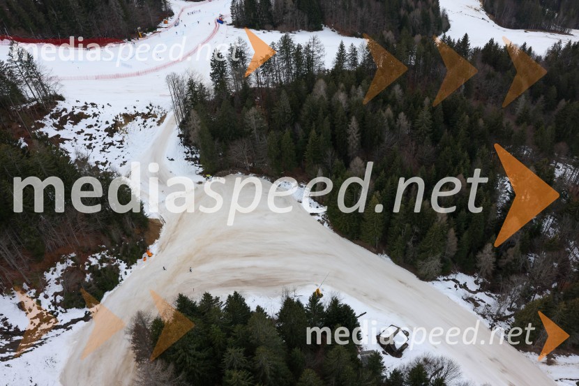 Kranjska Gora in Zlata lisica iz zraka