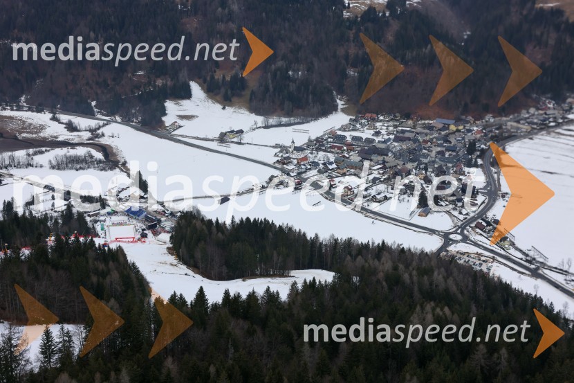 Kranjska Gora in Zlata lisica iz zraka