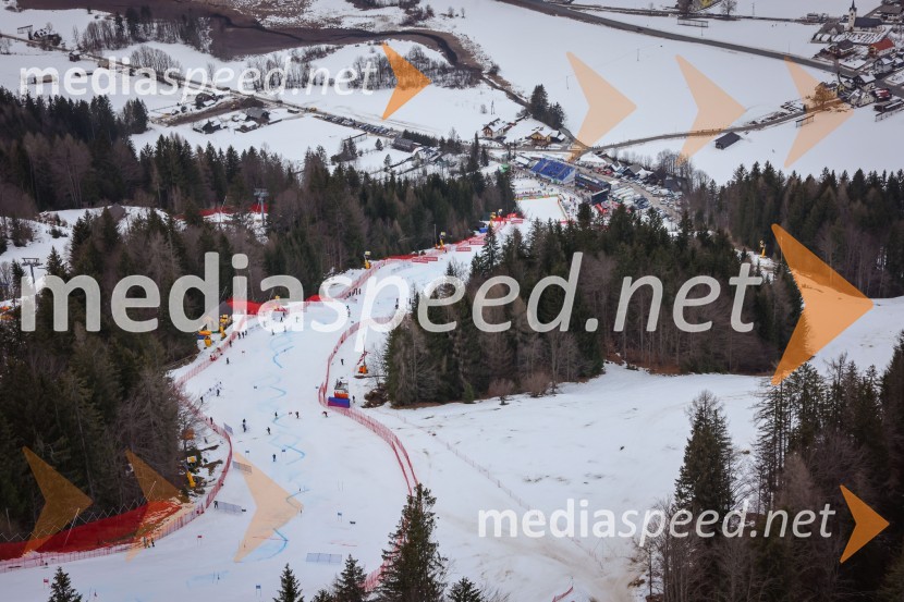 Kranjska Gora in Zlata lisica iz zraka