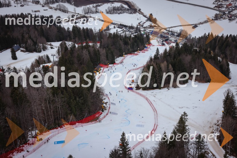 Kranjska Gora in Zlata lisica iz zraka