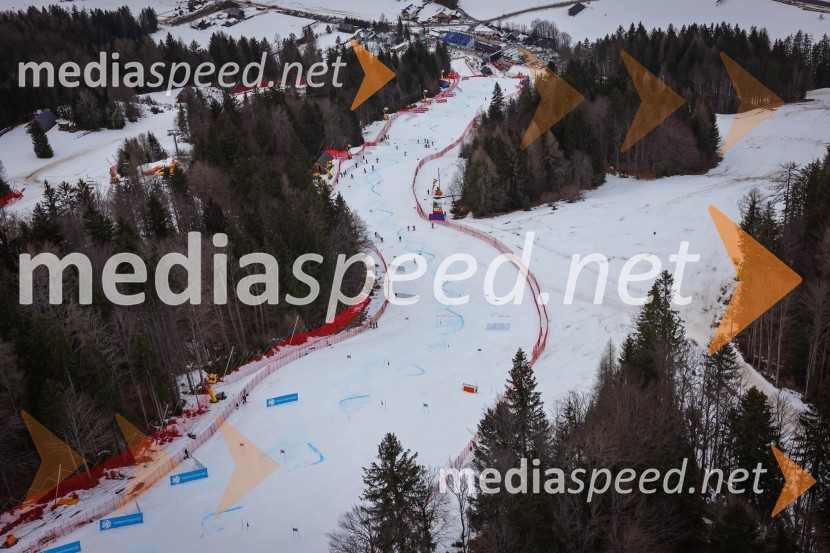 Kranjska Gora in Zlata lisica iz zraka