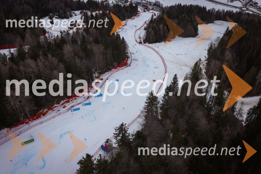 Kranjska Gora in Zlata lisica iz zraka
