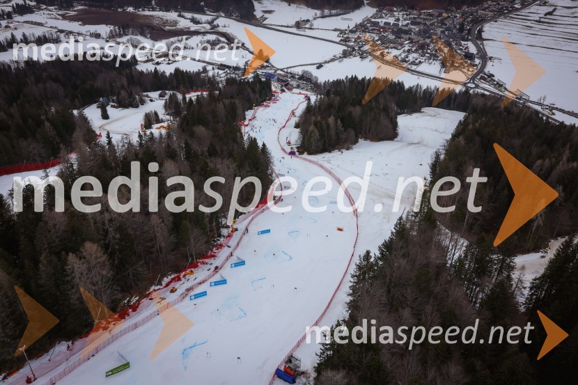 Kranjska Gora in Zlata lisica iz zraka