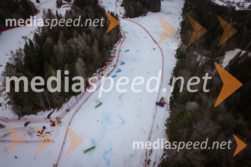 Kranjska Gora in Zlata lisica iz zraka