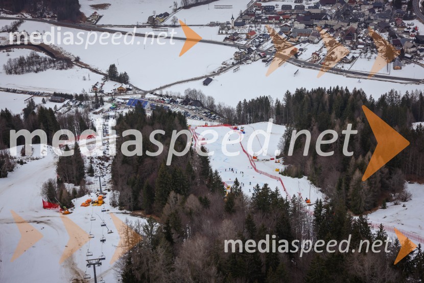 Kranjska Gora in Zlata lisica iz zraka