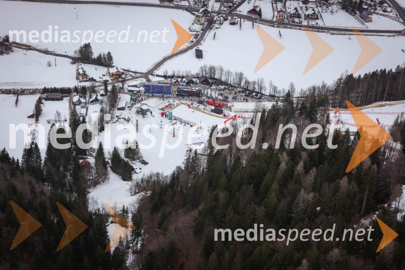 Kranjska Gora in Zlata lisica iz zraka