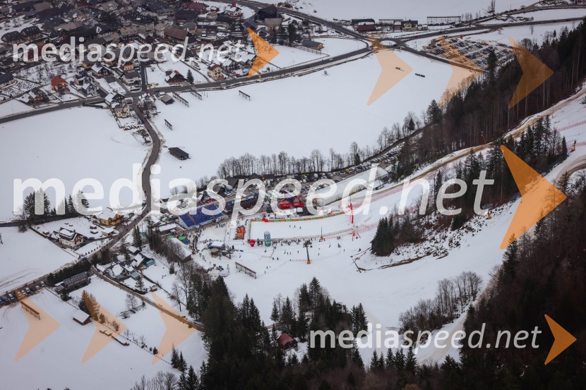 Kranjska Gora in Zlata lisica iz zraka