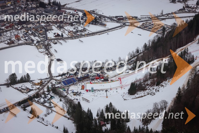 Kranjska Gora in Zlata lisica iz zraka