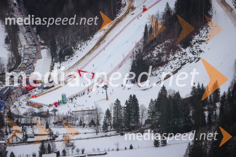 Kranjska Gora in Zlata lisica iz zraka