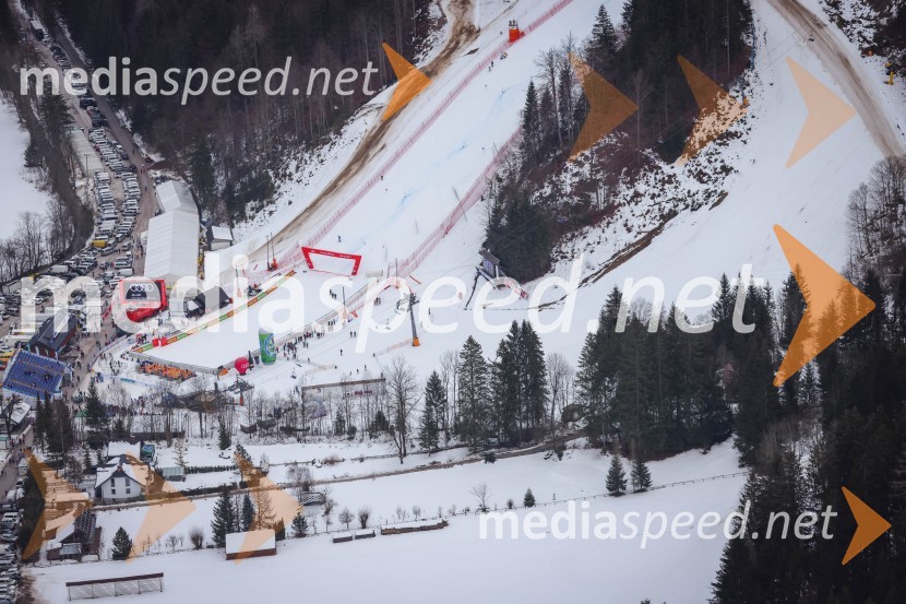 Kranjska Gora in Zlata lisica iz zraka