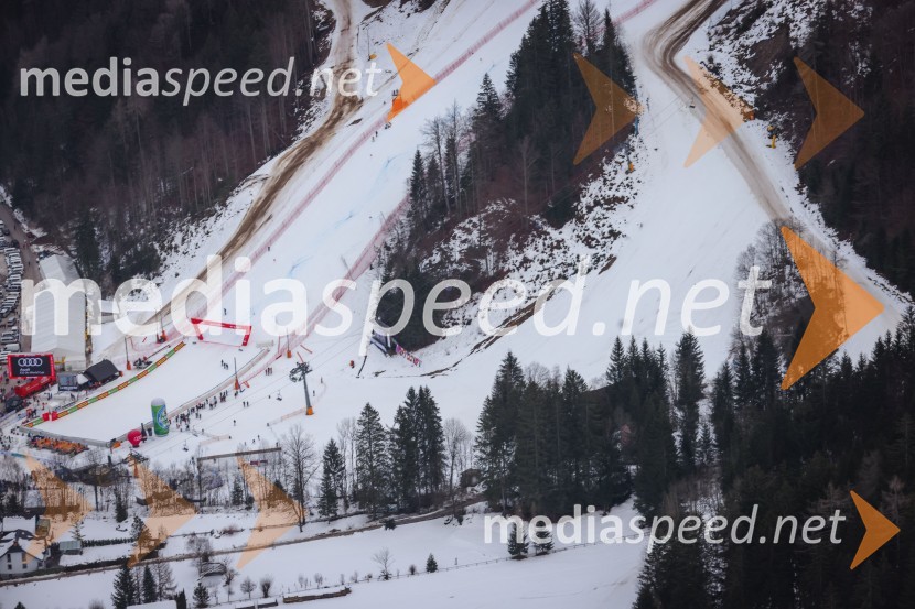 Kranjska Gora in Zlata lisica iz zraka