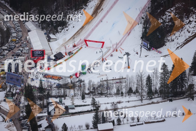 Kranjska Gora in Zlata lisica iz zraka