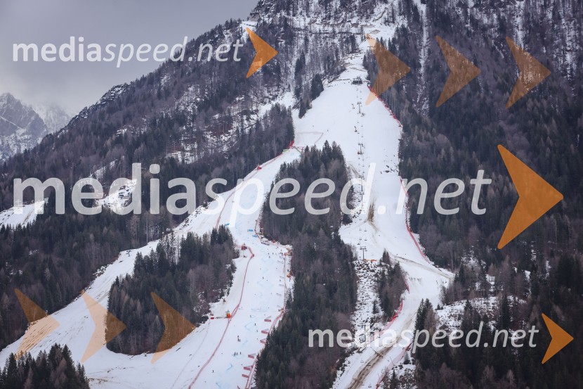 Kranjska Gora in Zlata lisica iz zraka