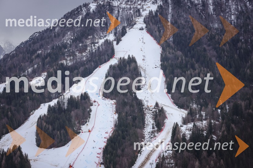 Kranjska Gora in Zlata lisica iz zraka