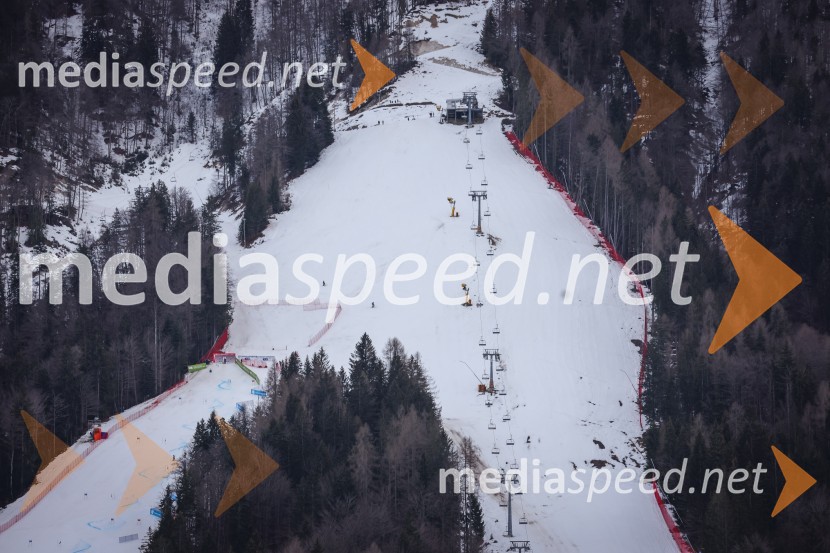 Kranjska Gora in Zlata lisica iz zraka