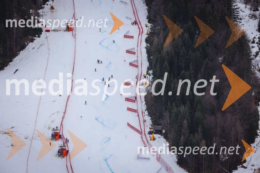 Kranjska Gora in Zlata lisica iz zraka