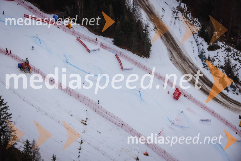 Kranjska Gora in Zlata lisica iz zraka