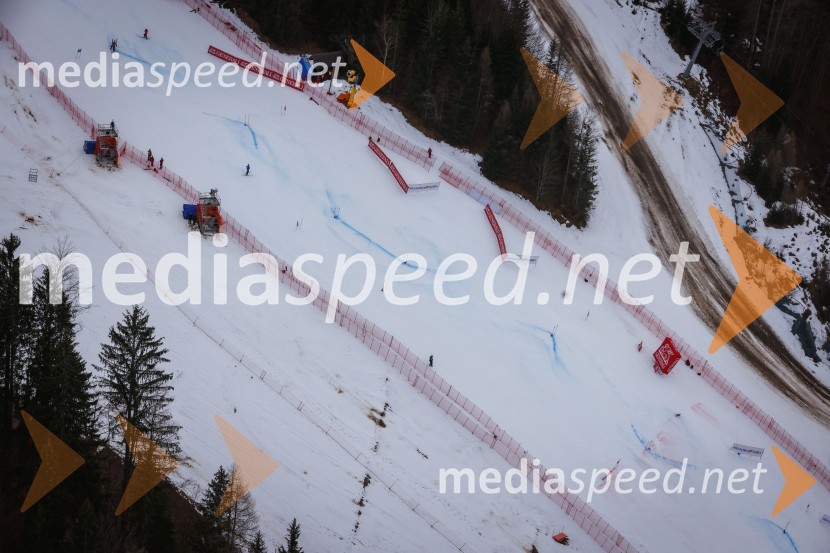 Kranjska Gora in Zlata lisica iz zraka