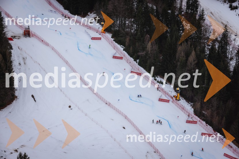 Kranjska Gora in Zlata lisica iz zraka