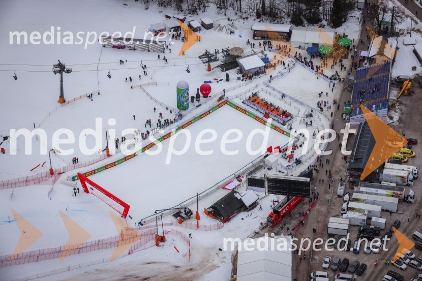 Kranjska Gora in Zlata lisica iz zraka