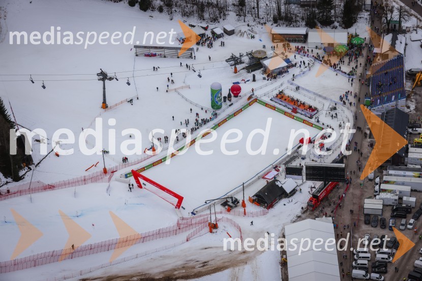 Kranjska Gora in Zlata lisica iz zraka