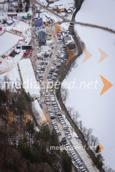 Kranjska Gora in Zlata lisica iz zraka