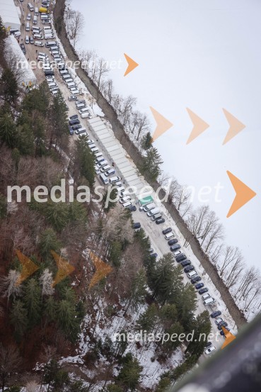 Kranjska Gora in Zlata lisica iz zraka