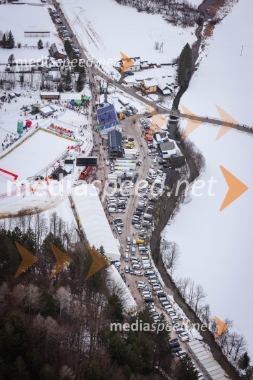 Kranjska Gora in Zlata lisica iz zraka