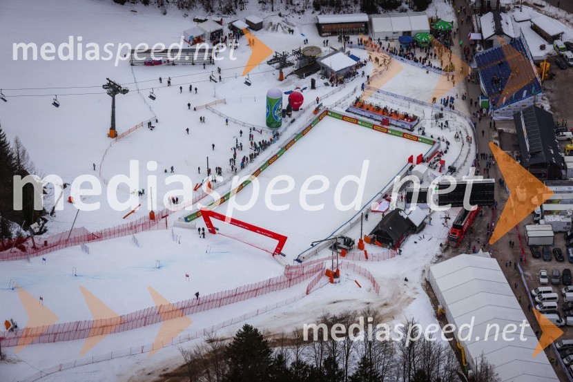 Kranjska Gora in Zlata lisica iz zraka