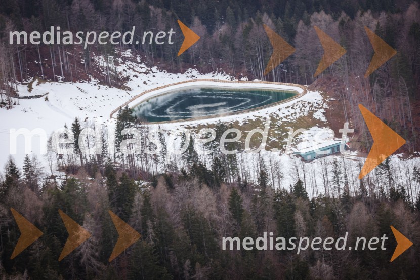 Kranjska Gora in Zlata lisica iz zraka