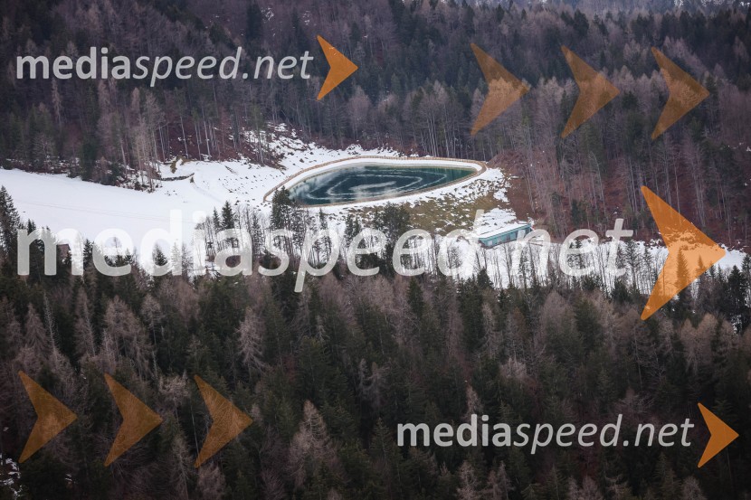 Kranjska Gora in Zlata lisica iz zraka