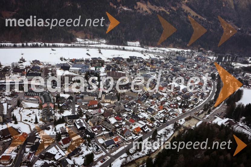 Kranjska Gora in Zlata lisica iz zraka