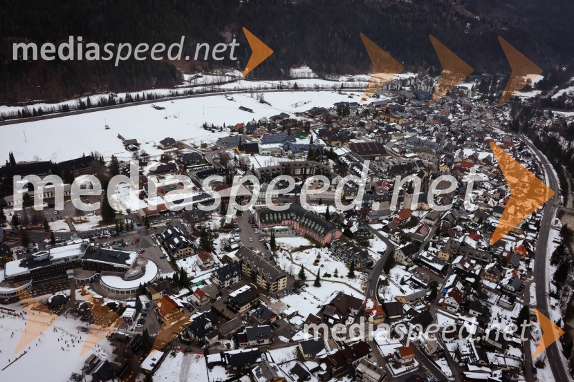 Kranjska Gora in Zlata lisica iz zraka