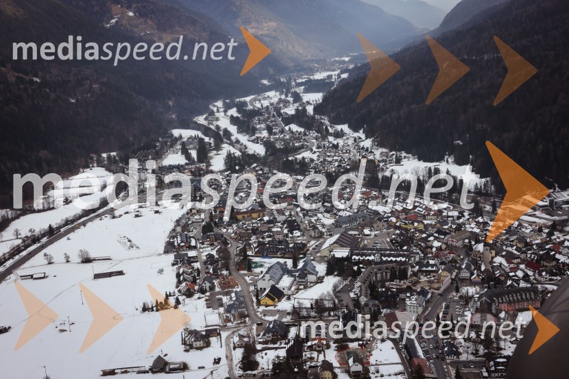 Kranjska Gora in Zlata lisica iz zraka