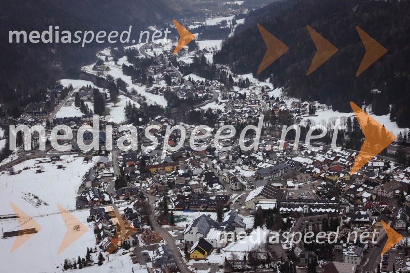 Kranjska Gora in Zlata lisica iz zraka