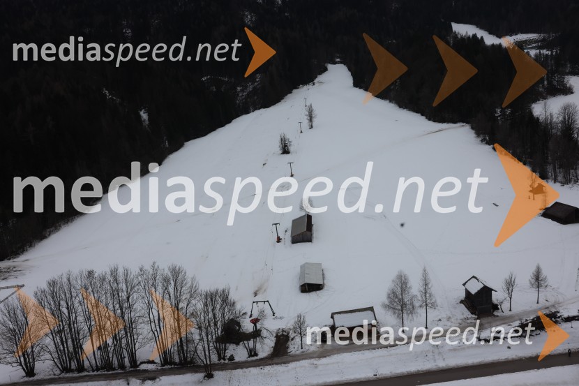 Kranjska Gora in Zlata lisica iz zraka