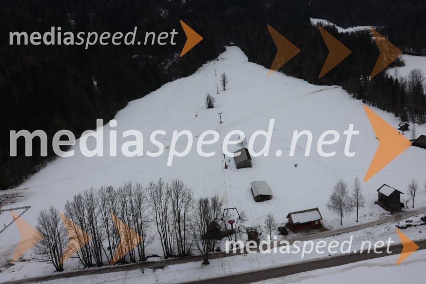 Kranjska Gora in Zlata lisica iz zraka