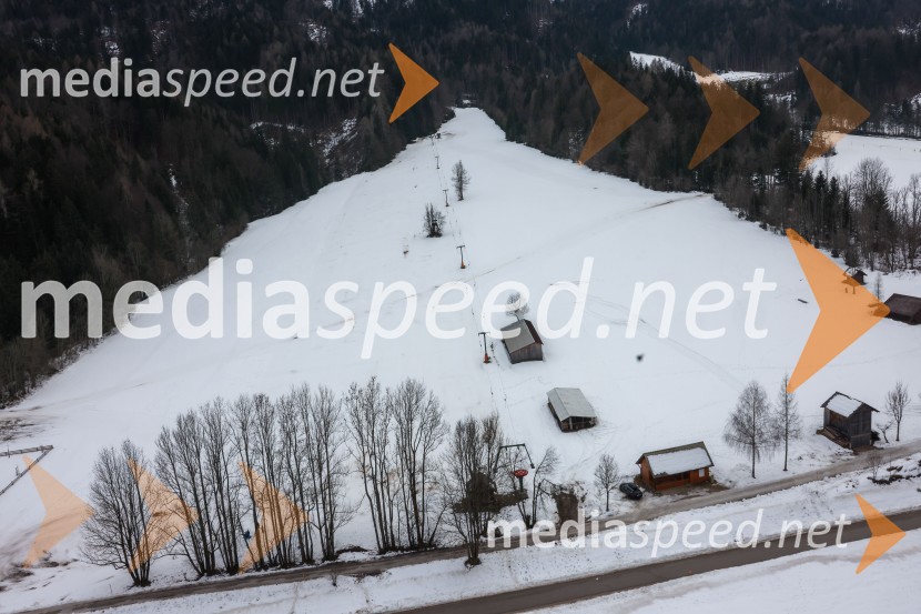 Kranjska Gora in Zlata lisica iz zraka