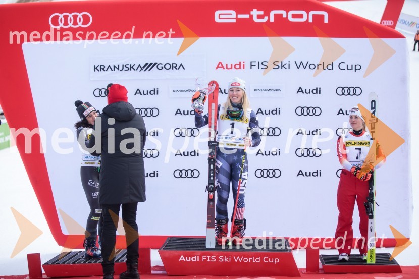  Federica Brignone, smučarka (Italija);  Mikaela Shiffrin, smučarka (ZDA);  Lara Gut-Behrami, smučarka (Švica)59. Zlata lisica, nedelja