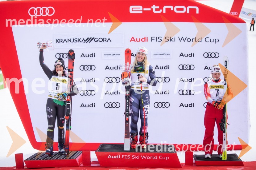  Federica Brignone, smučarka (Italija);  Mikaela Shiffrin, smučarka (ZDA);  Lara Gut-Behrami, smučarka (Švica)59. Zlata lisica, nedelja