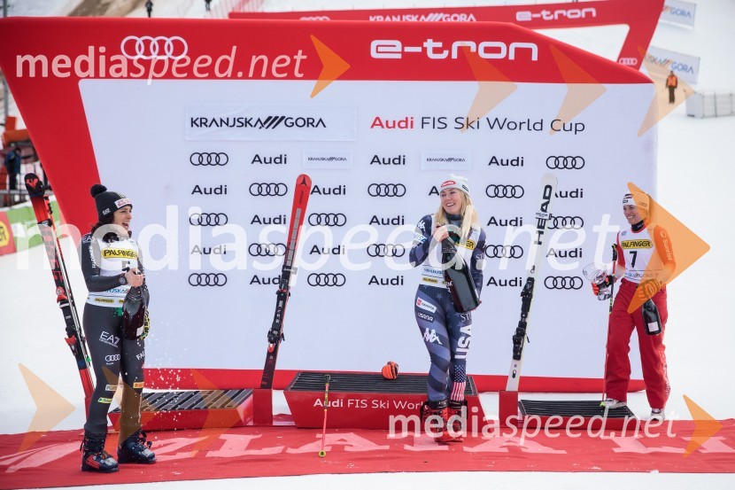  Federica Brignone, smučarka (Italija);  Mikaela Shiffrin, smučarka (ZDA);  Lara Gut-Behrami, smučarka (Švica)59. Zlata lisica, nedelja