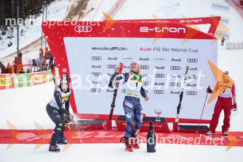  Federica Brignone, smučarka (Italija);  Mikaela Shiffrin, smučarka (ZDA);  Lara Gut-Behrami, smučarka (Švica)59. Zlata lisica, nedelja