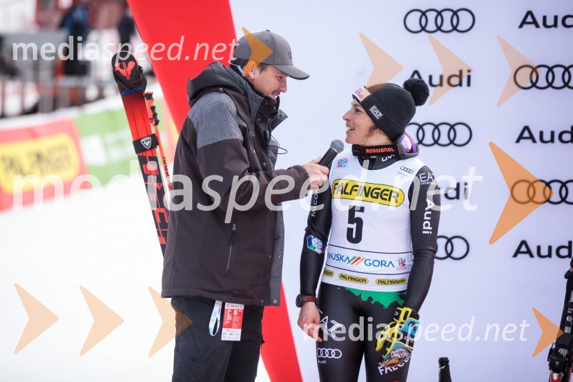  Mitja Šeško, moderator prireditev ;  Federica Brignone, smučarka (Italija)59. Zlata lisica, nedelja