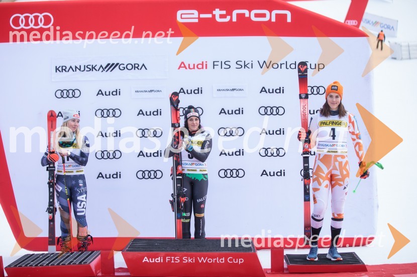  Mikaela Shiffrin, smučarka (ZDA);  Federica Brignone, smučarka (Italija);  Petra Vlhova, smučarka (Slovaška)59. Zlata lisica, nedelja