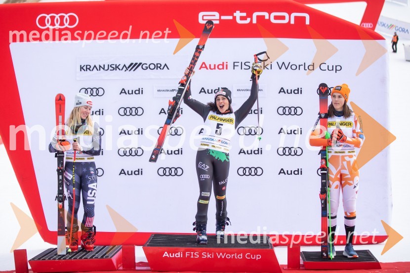  Mikaela Shiffrin, smučarka (ZDA);  Federica Brignone, smučarka (Italija);  Petra Vlhova, smučarka (Slovaška)59. Zlata lisica, nedelja