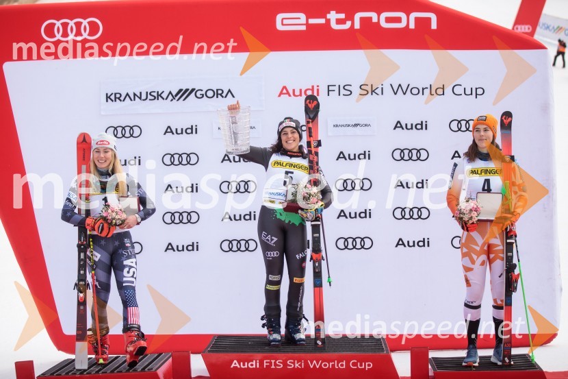  Mikaela Shiffrin, smučarka (ZDA);  Federica Brignone, smučarka (Italija);  Petra Vlhova, smučarka (Slovaška)59. Zlata lisica, nedelja