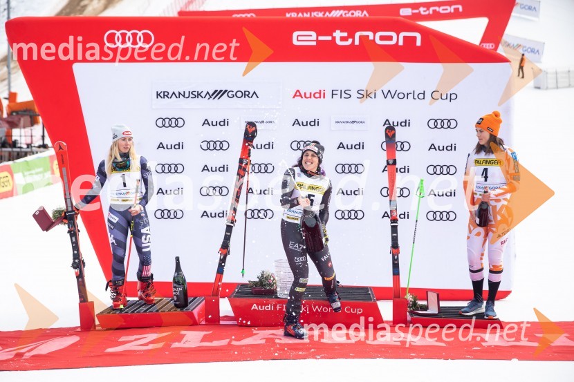  Mikaela Shiffrin, smučarka (ZDA);  Federica Brignone, smučarka (Italija);  Petra Vlhova, smučarka (Slovaška)59. Zlata lisica, nedelja